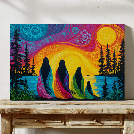 Sacred Waters Meet Northern Lights