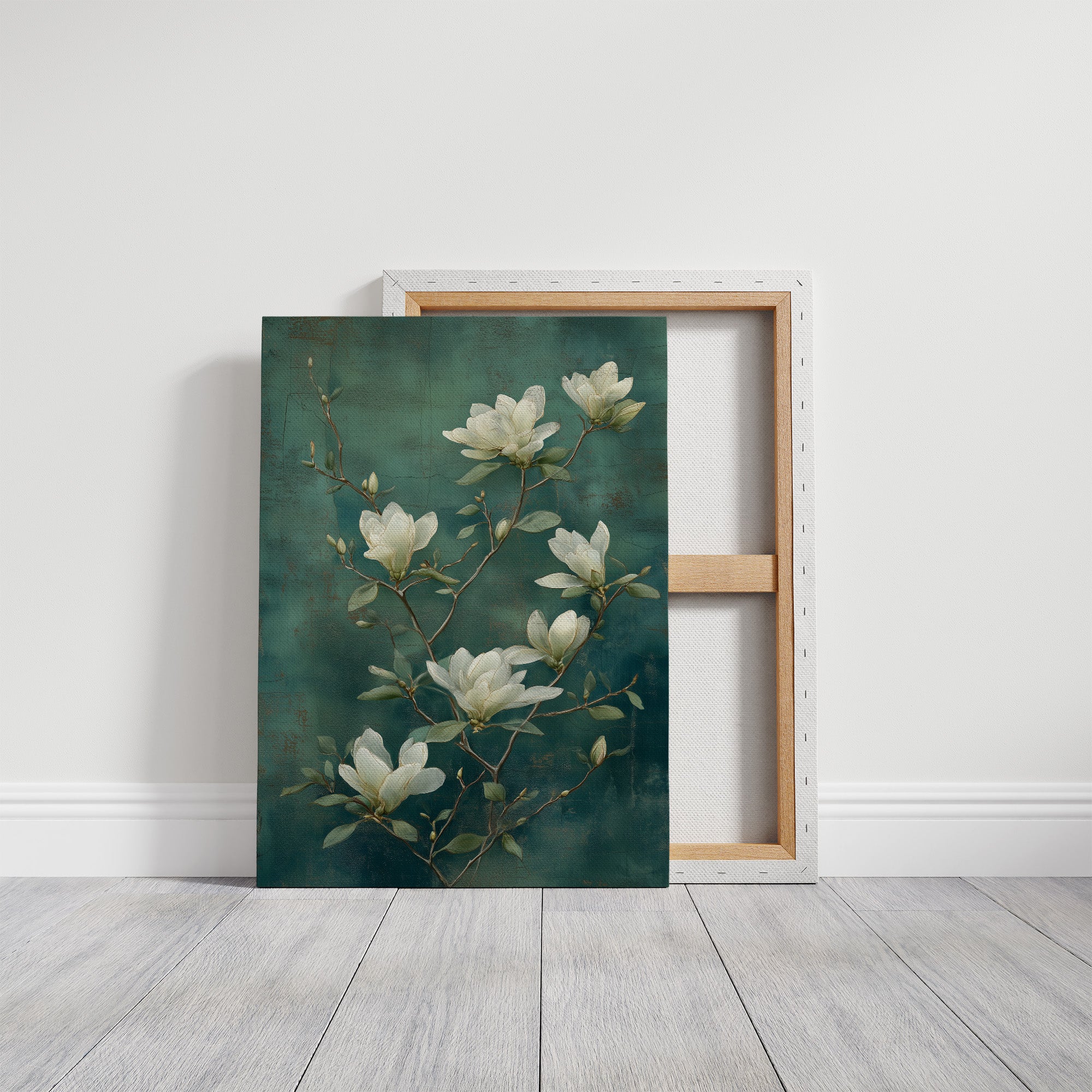 Magnolias Dance In Teal Waters