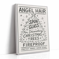 Vintage Holiday Instructions Framed