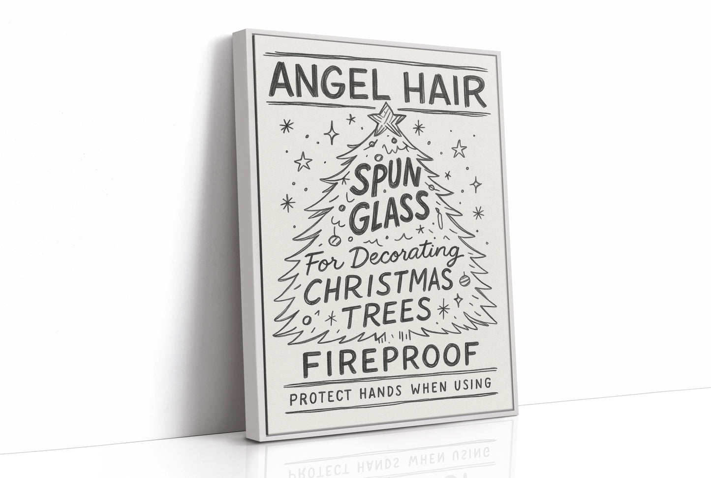 Vintage Holiday Instructions Framed