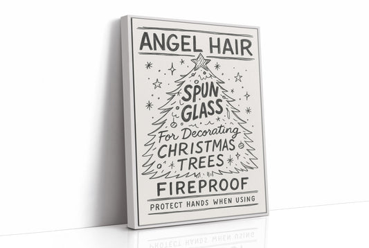 Vintage Holiday Instructions Framed