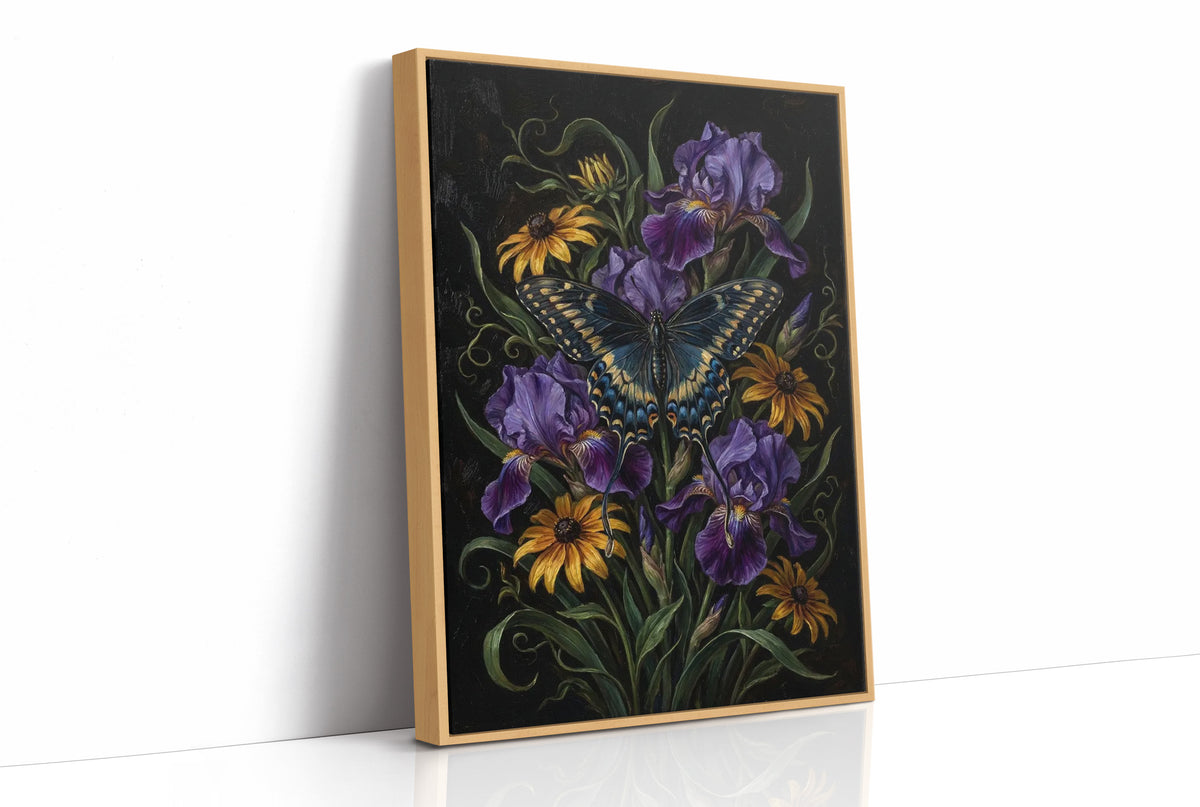 Swallowtail in the Iris Bed