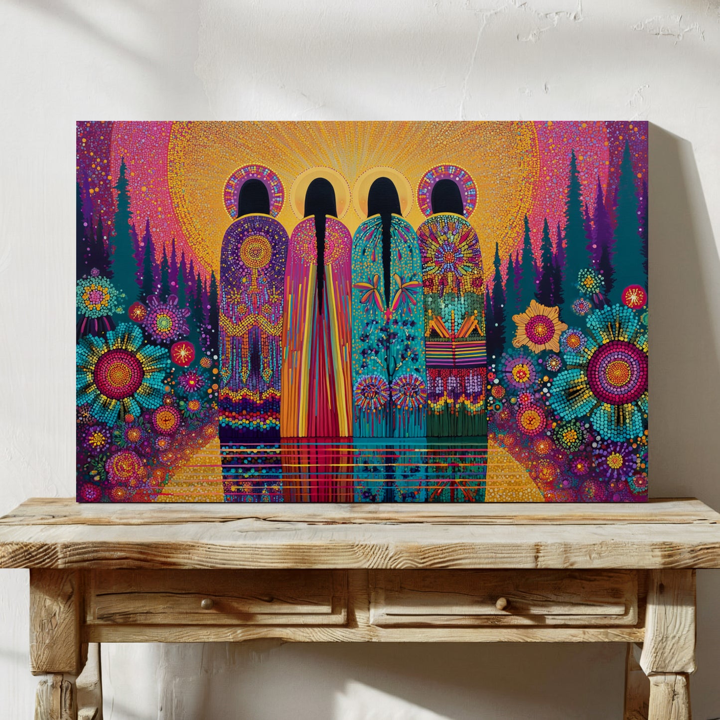 Sacred Garden Sings Through Stained Glass