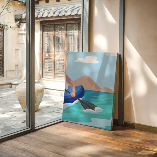 Paddle Through Mountain Lake Serenity