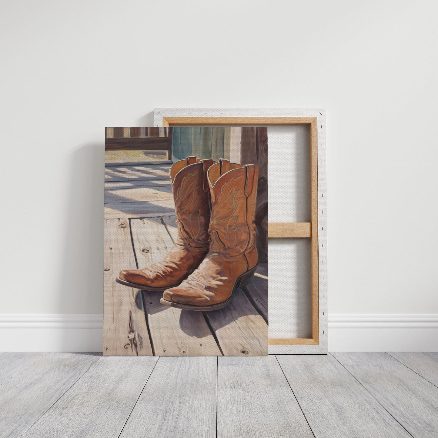 Leather Stories Rest On Sunlit Porch