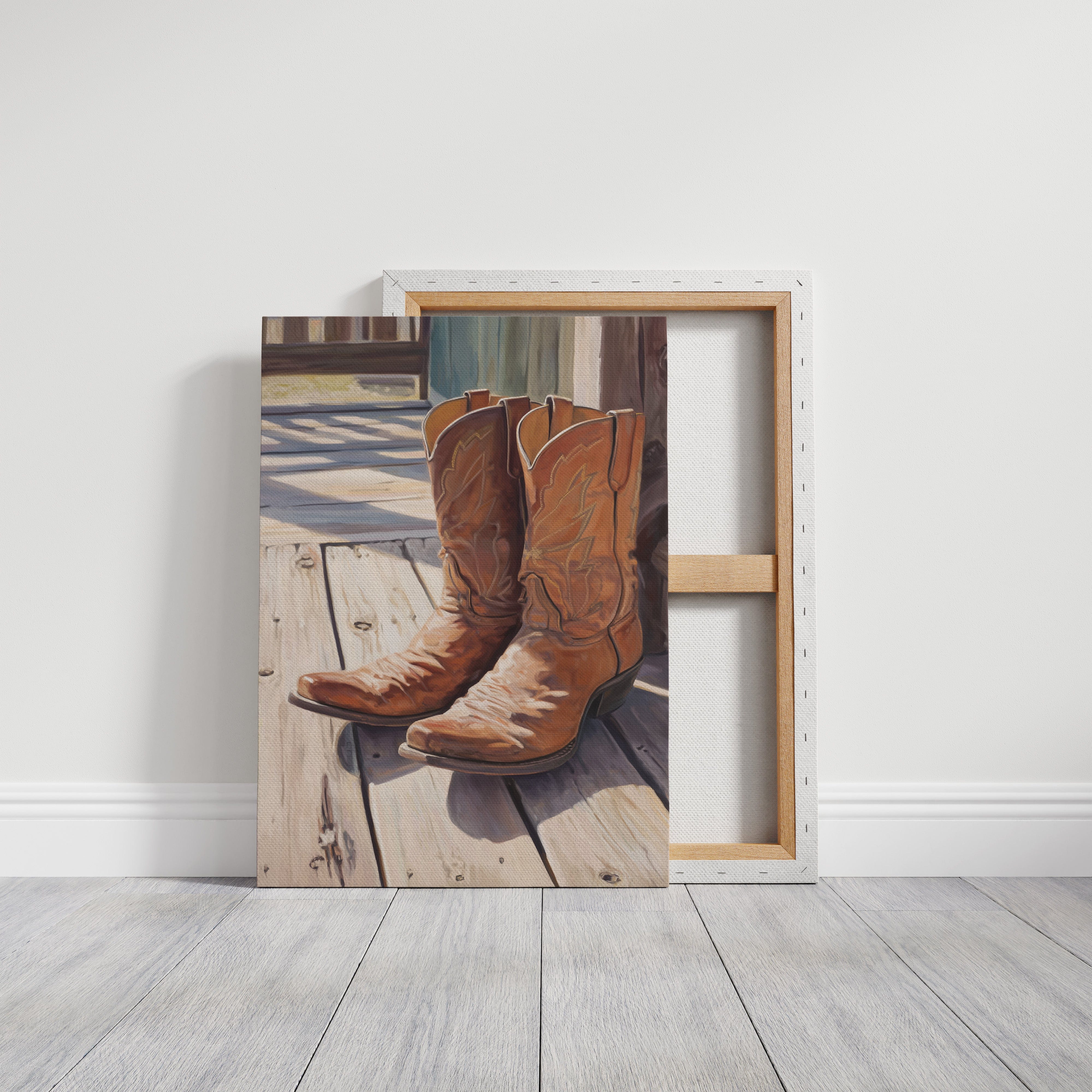 Leather Stories Rest On Sunlit Porch