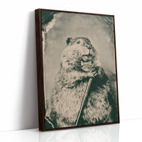 Groundhog Gentleman Tintype Portrait