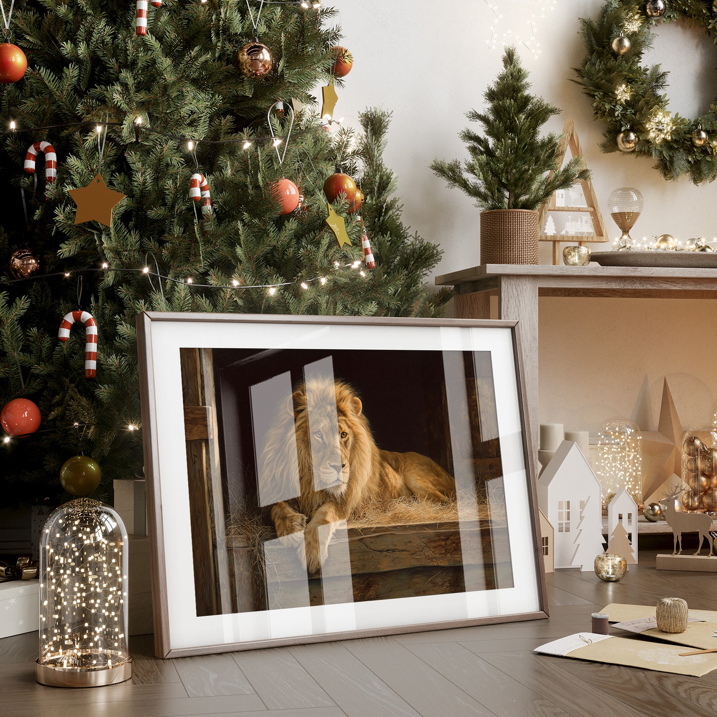 Noble Beast Rests In Golden Light