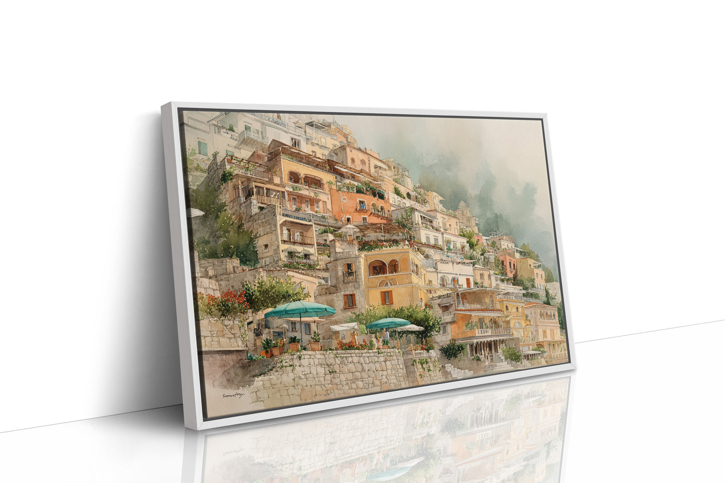 Sunlit Terraces Along Amalfi's Edge