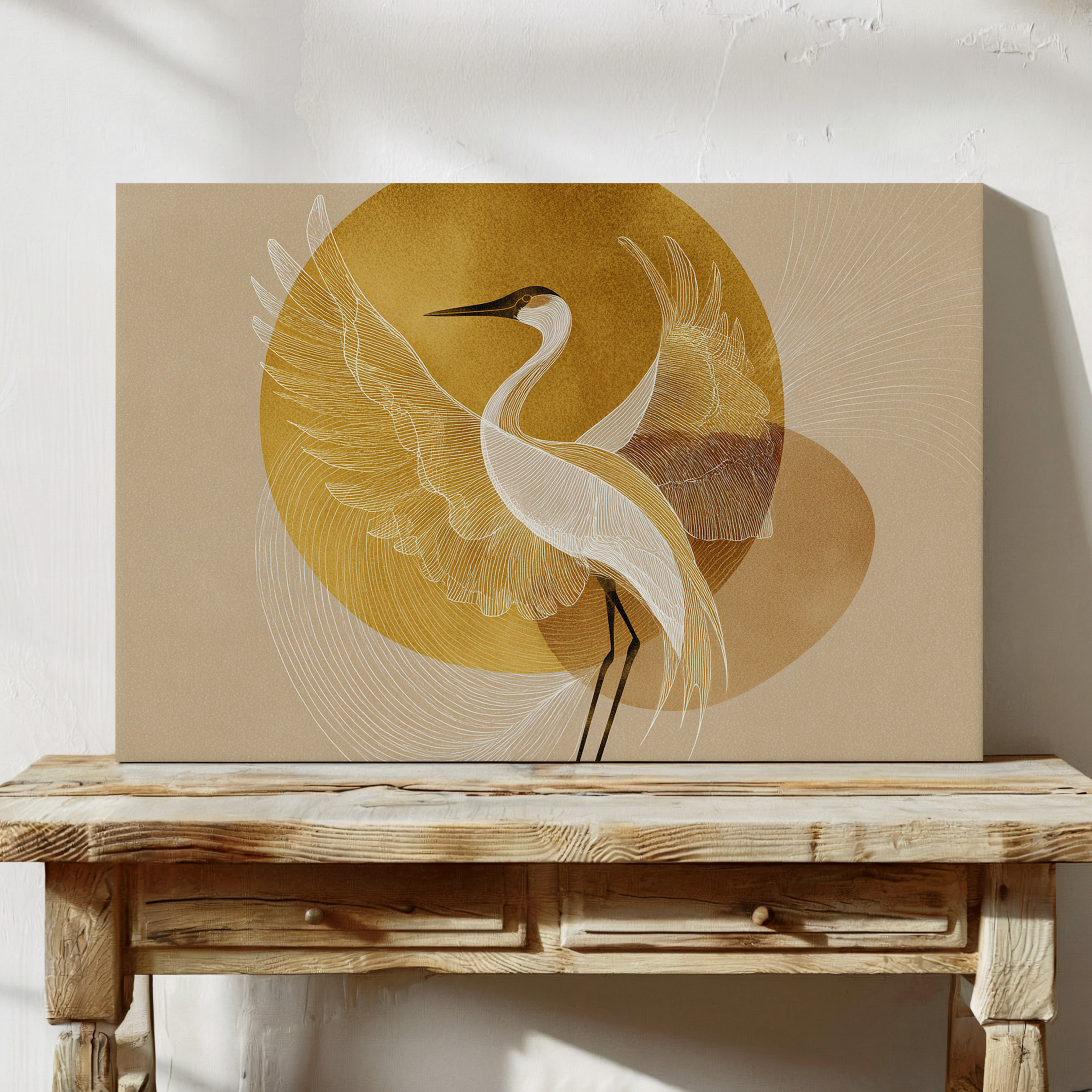 Golden Wings Catch Morning Light