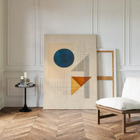 Geometry Speaks In Ocean Blue