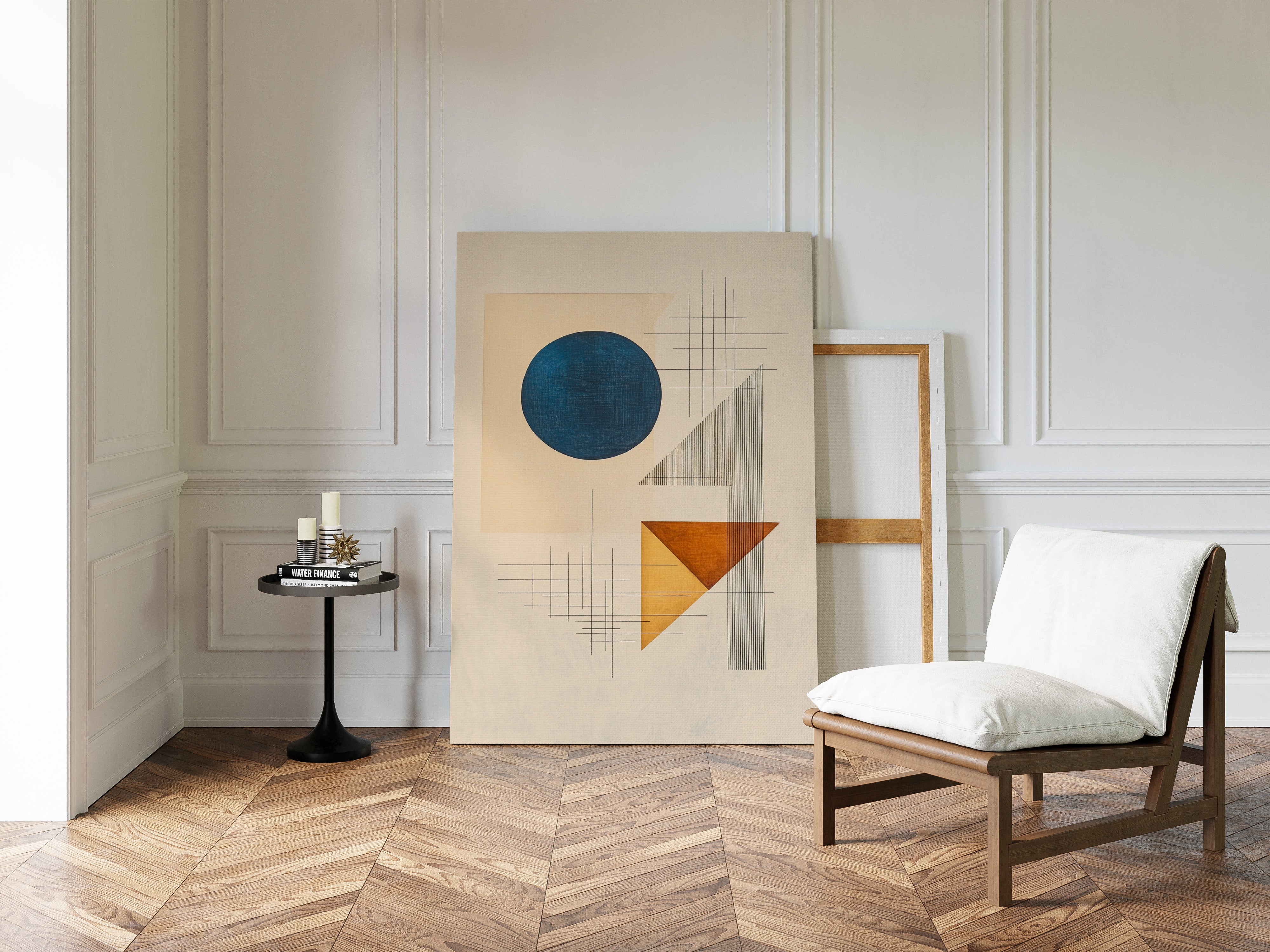 Geometry Speaks In Ocean Blue