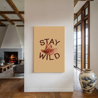 Stay Wild Cowboy Hat Print – Western Country Wall Art