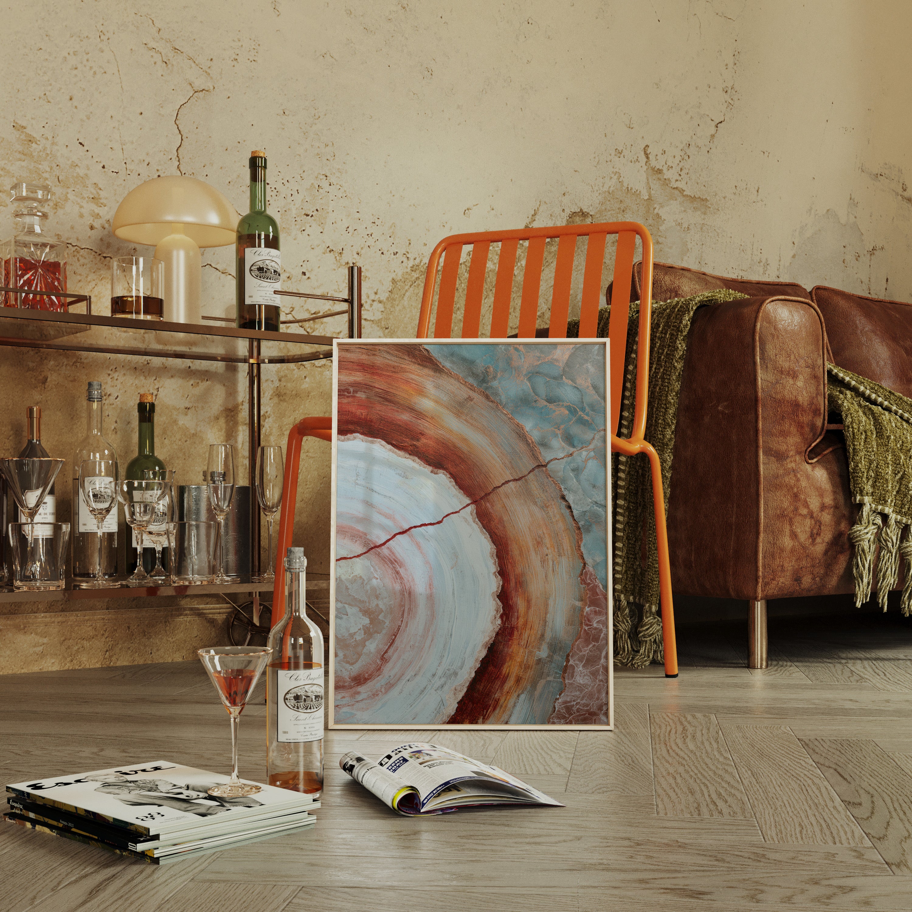 Earthy Tones in Circular Harmony