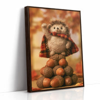 Felted Hedgehog Acorn Champion