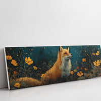 Enchanted Forest Fox and Wildflowers