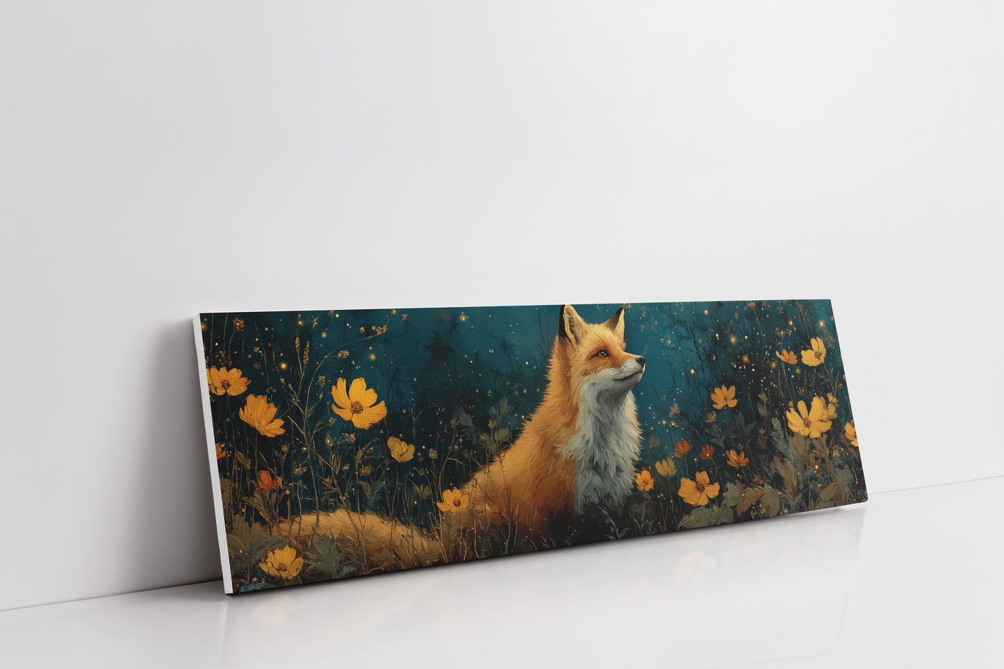 Enchanted Forest Fox and Wildflowers