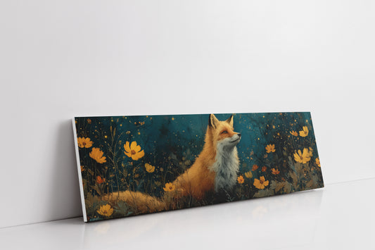 Enchanted Forest Fox and Wildflowers