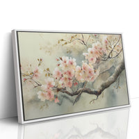 Cherry Blossoms Paint Morning Peace