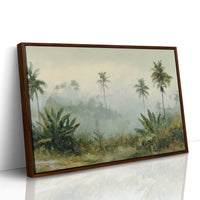 Morning Mist Through Palms