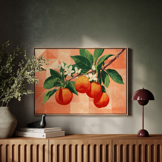 Citrus Blossoms Dance In Coral