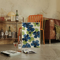 Summer Blossoms Drift In Navy