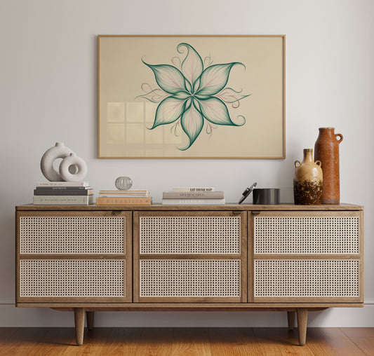 Lotus Lines Draw Morning Light