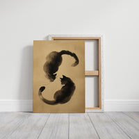 Feline Brushstrokes Share Quiet Secrets