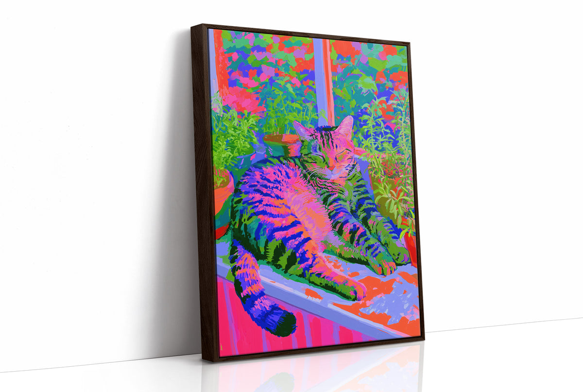 Neon Tabby Garden Nap