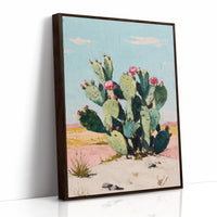 Cacti Bloom in Desert Light