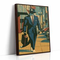 Noir Detective Cat Street Scene