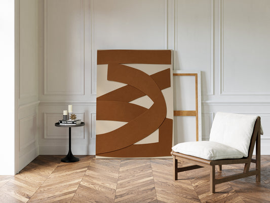 Terracotta Ribbons Weave Modern Tales