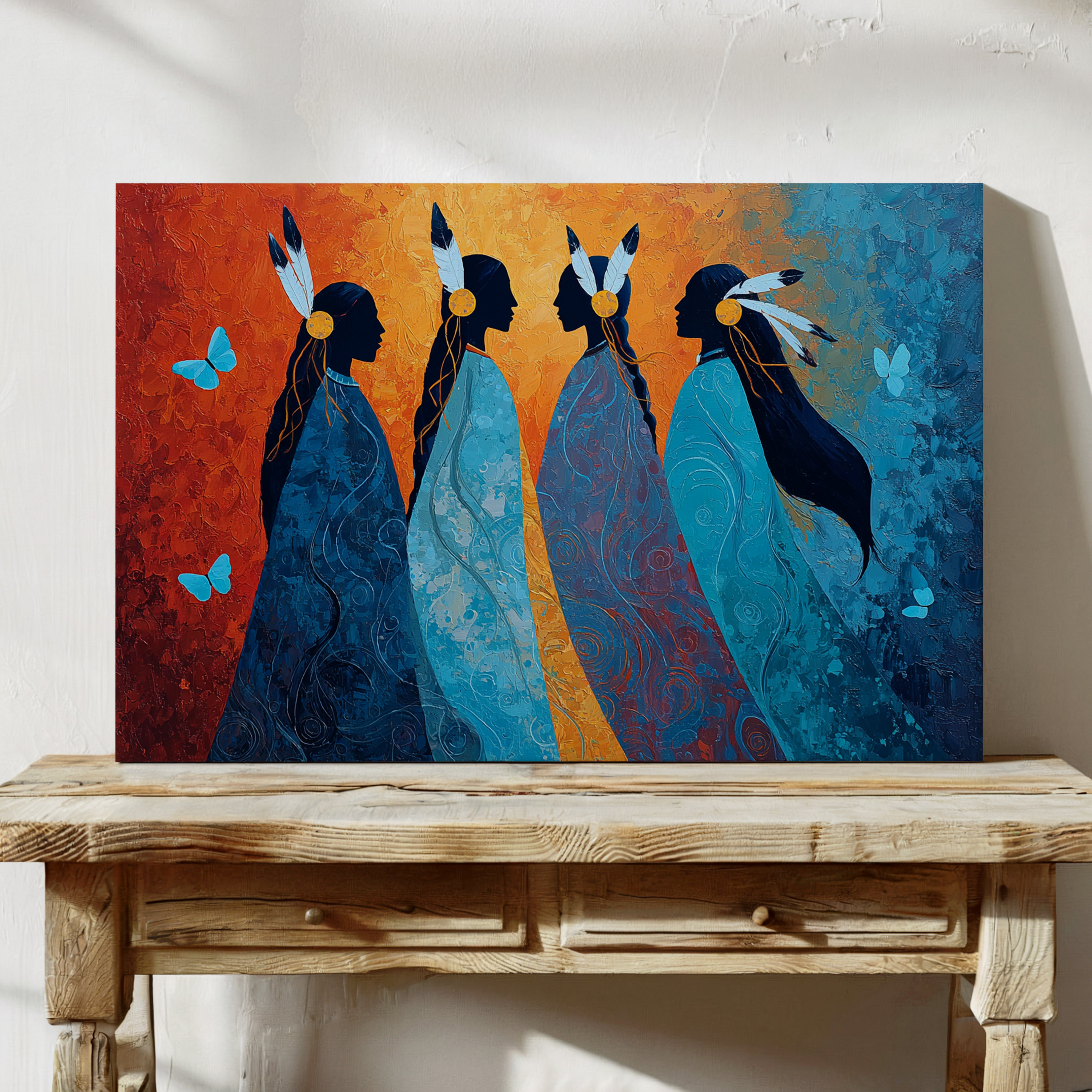 Blue Spirits Dance With Butterflies