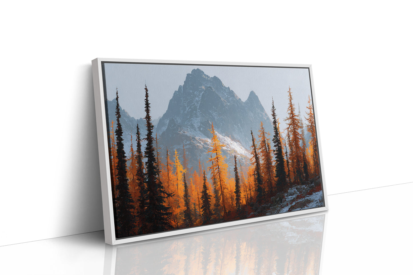 Autumn Fire Meets Mountain Frost