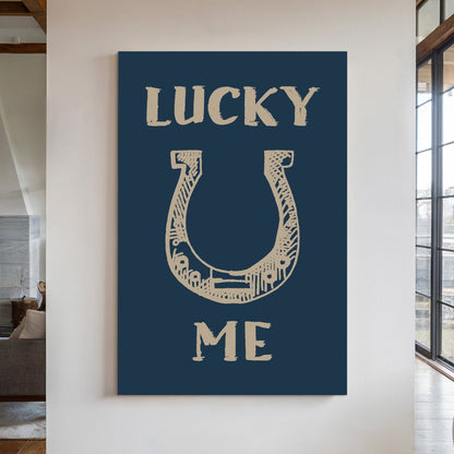 Lucky Me Horseshoe Print – Western Country Wall Art