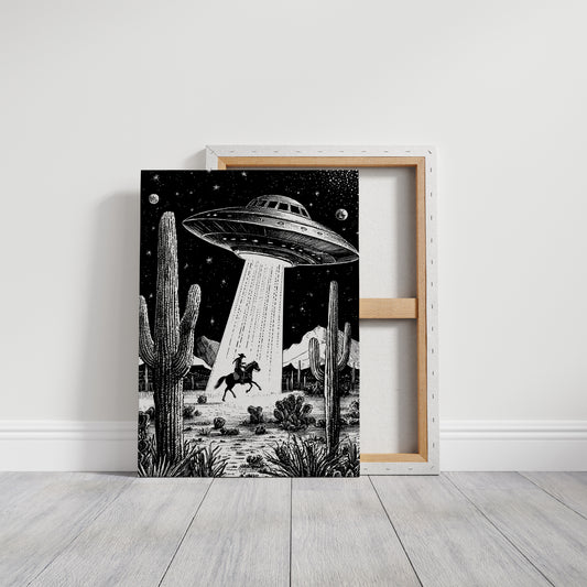 Desert Cowboy Meets Midnight Visitors