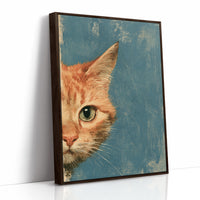 Ginger Cat Half Face Study