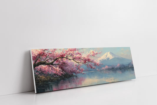 Cherry Blossoms and Mount Fuji Lake