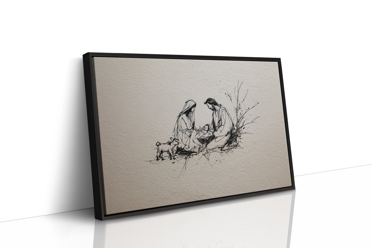 Tender Stillness at the Manger