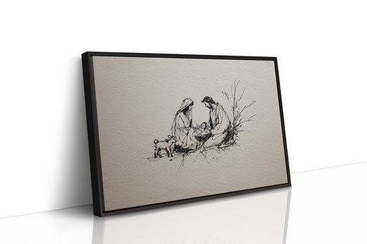 Tender Stillness at the Manger