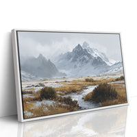 Winter Grasses Dance Below Peaks