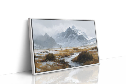 Winter Grasses Dance Below Peaks