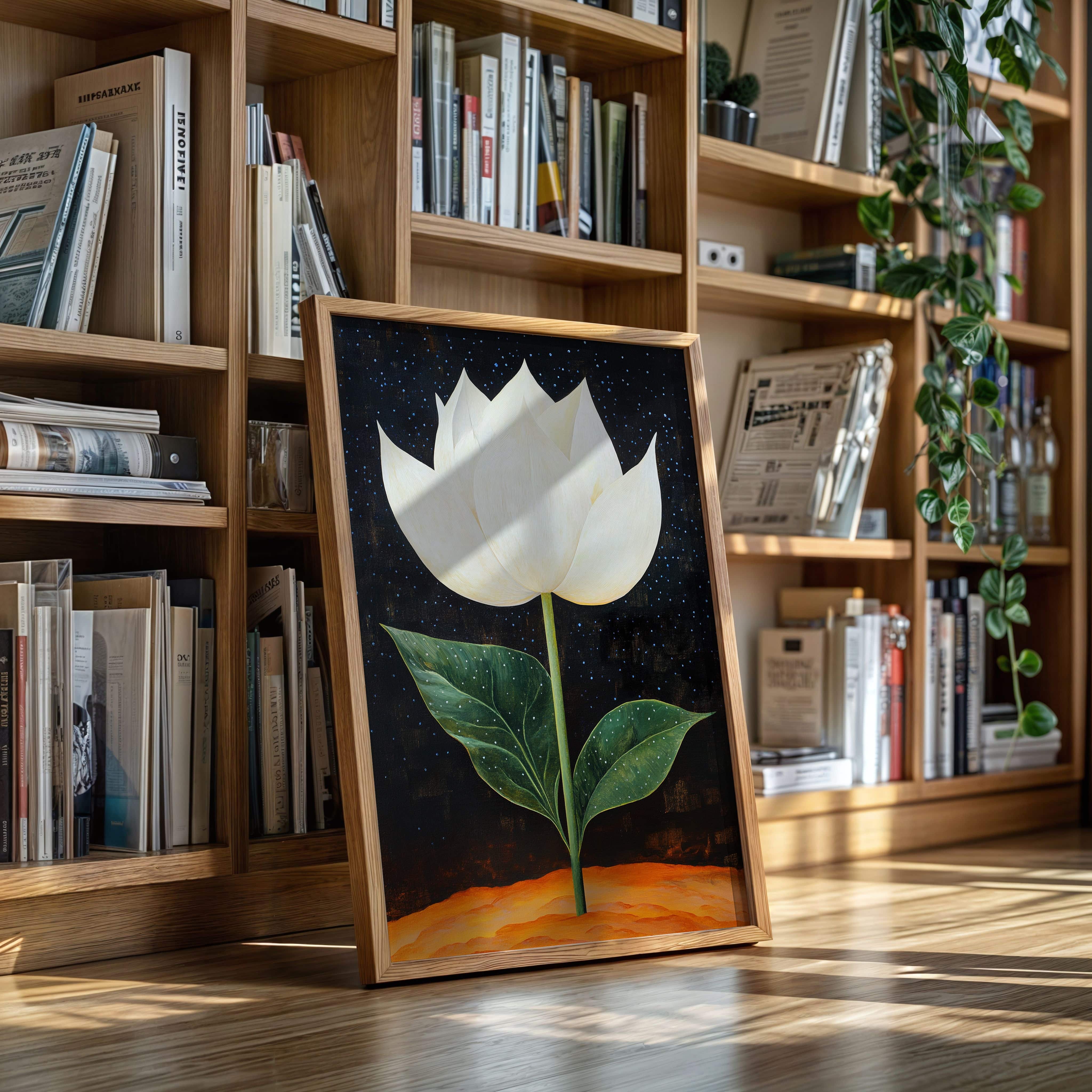 Lotus Rises Through Starlit Earth