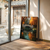 Maple Fire Mirrors Ancient Stone