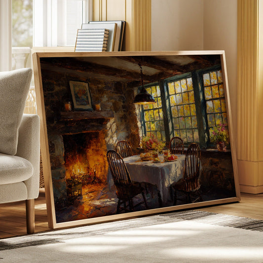 Autumn Feasts By Firelight Glow