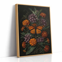 Monarch Among Marigolds: Dutch Master Study