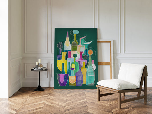 Colorful Bottles Share Secret Stories