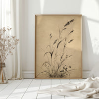 Wild Grasses Bow To Autumn Wind