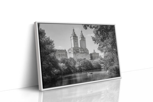 Twin Towers Above Central Park Lake