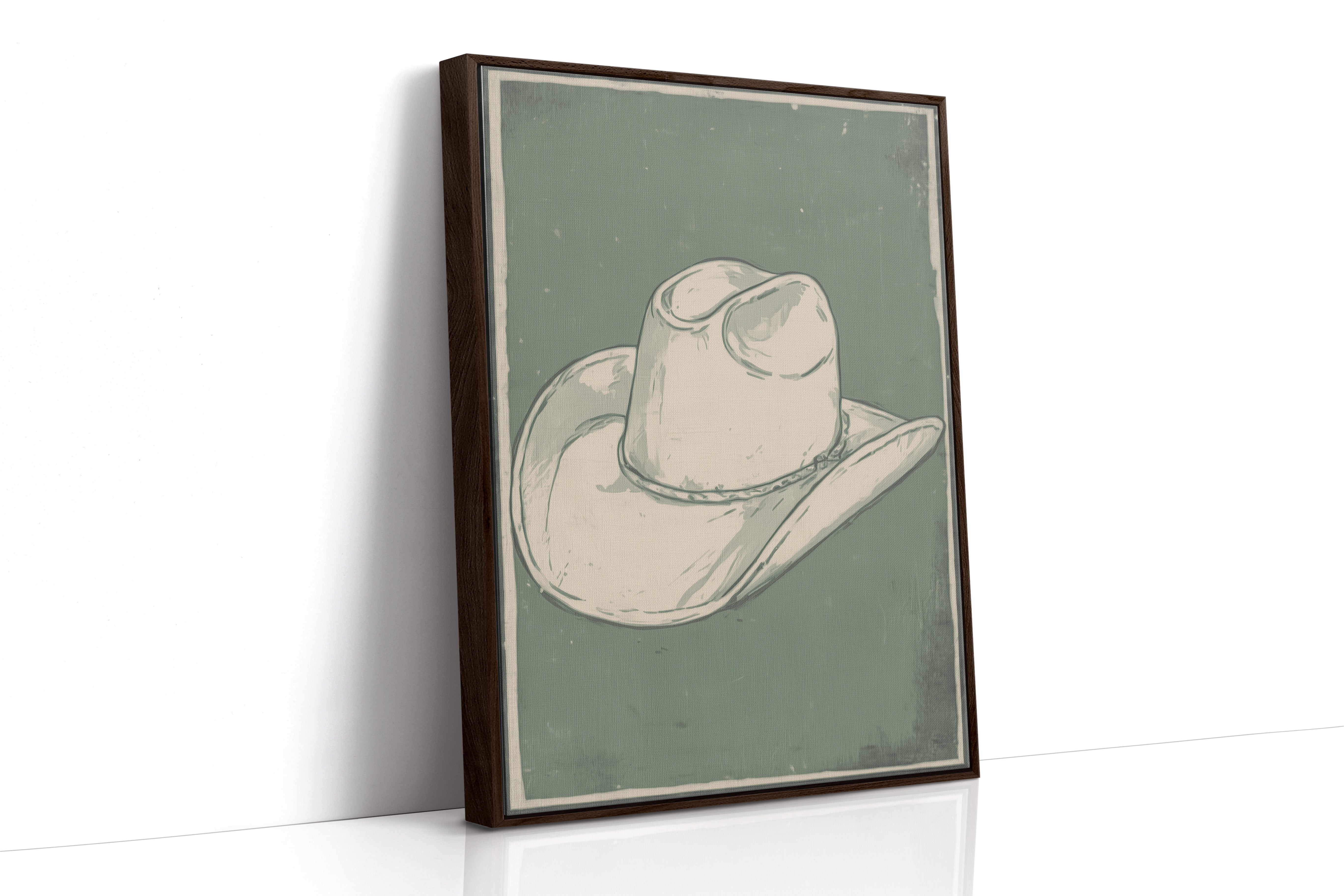 Weathered Rancher's Dream - Vintage Cowboy Hat